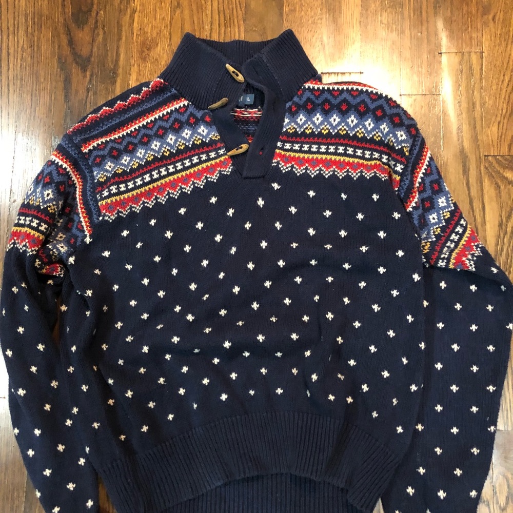 Polo Ralph Lauren RRL Fair Isle Toggle Sweater